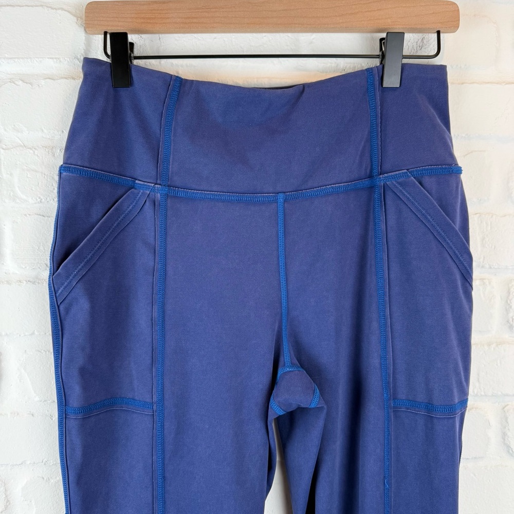 Free People Movement Tag Team Blue Yoga Wide Leg Leggings High Rise Size Large - Picture 3 of 12